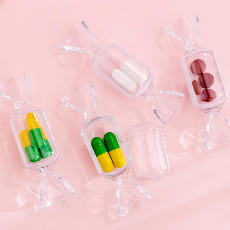 Clear Candy-Shaped Jewelry Storage Boxes - Set of 10