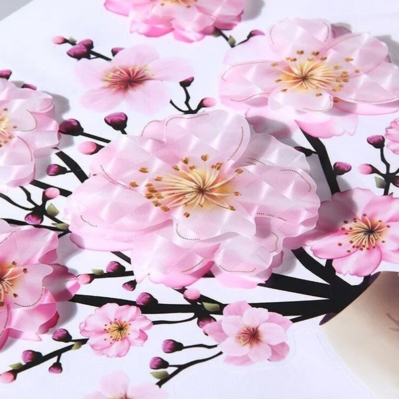 3D Floral Vase Wall Decals with Butterflies