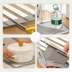 Triangular Corner Sink Organizer with Direct Drain