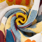 Floral Cotton Bath Towel – Reversible & Quick-Drying
