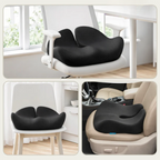Ergonomic Memory Foam Seat Cushion with Non-Slip Bottom