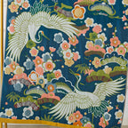 Japanese Crane Floral Bath Towel - Cotton Quick-Dry Design