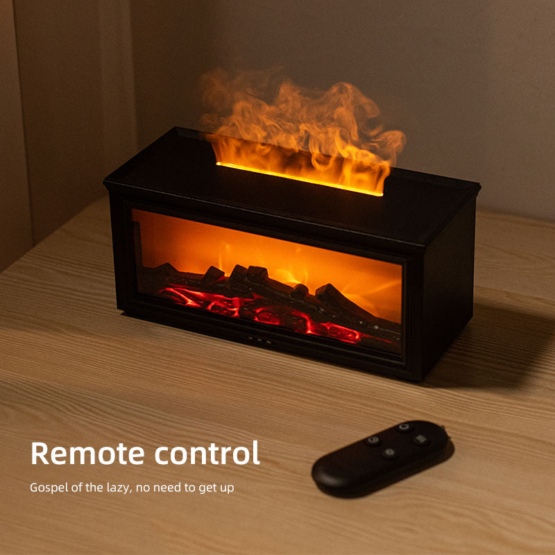Flame Effect Diffuser with LED Fireplace Ambiance