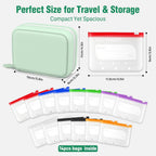 Waterproof Pill Organizer with 14 Removable Pouches
