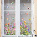 Floral Window Decals – Colorful Flower Stickers