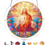 Acrylic Window Catcher with Stained Glass Design