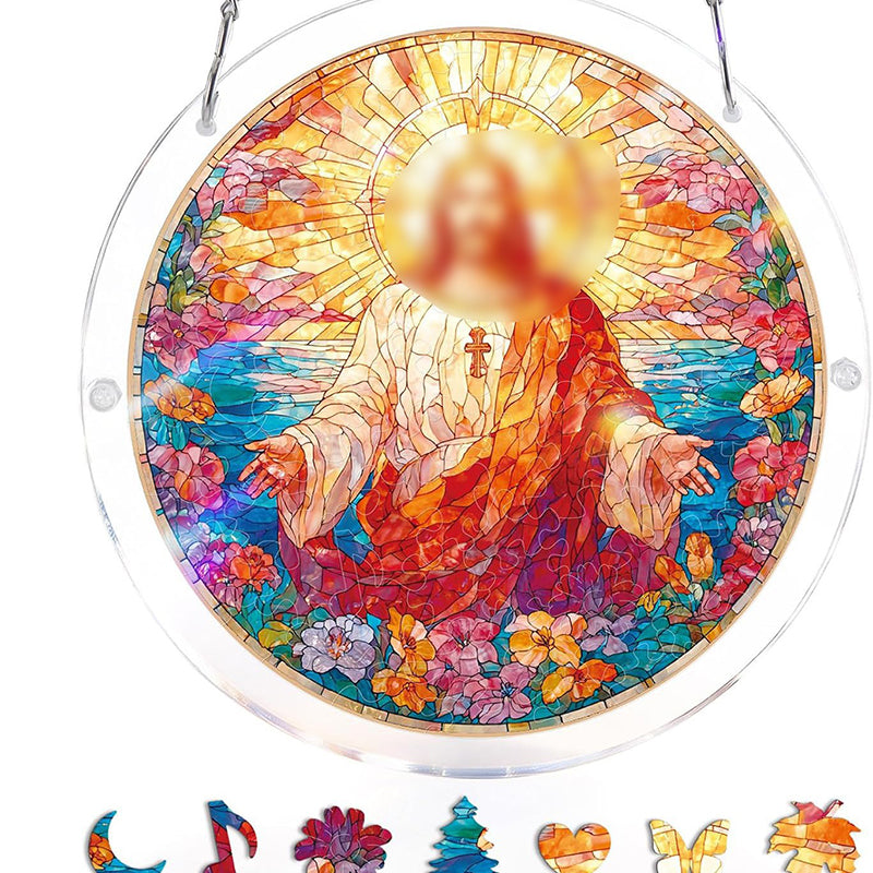 Stained Glass Sun Catcher - Shatterproof Acrylic Window Art