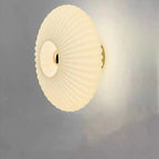 Glass Wall Sconce with Ribbed Design