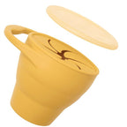 Silicone Snack Cup with Leak-Proof Lid for Kids