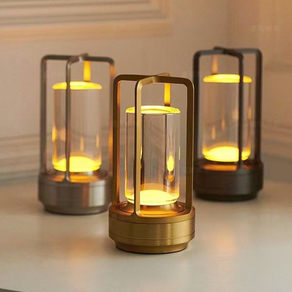 Modern Crystal Lantern with Touch Control