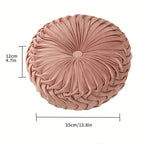 Round Velvet Floor Pillow – Soft Decorative Cushion