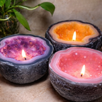 Crystal Agate Candle – Natural Stone Design