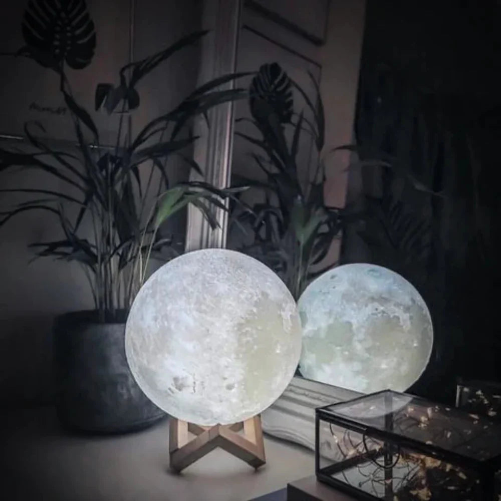3D Moon Lamp with Touch Control