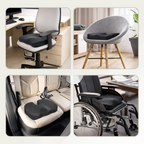 Ergonomic Memory Foam Seat Cushion with Non-Slip Bottom