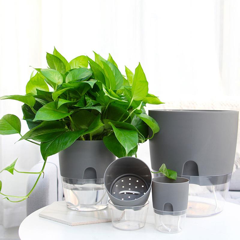Self-Watering Planter – Cotton Wick System for Indoor Plants