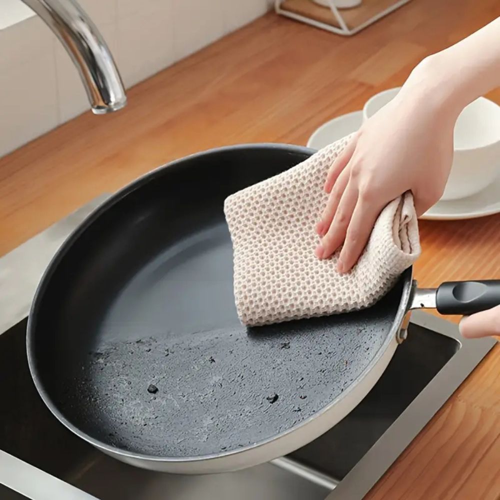 Honeycomb Cotton Kitchen Towels – Ultra Absorbent