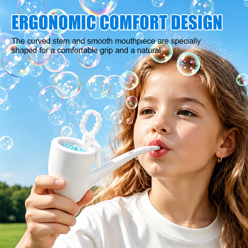 Pipe-Style Bubble Machine with Retro Design