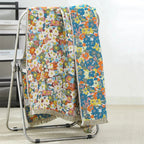 Floral Reversible Bath Towel with Colorful Print