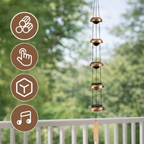 Metal Wind Chimes with Melodic Tones