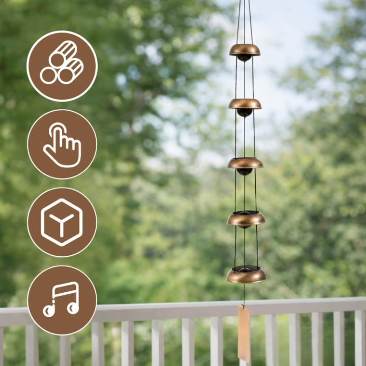 Metal Wind Chimes with Melodic Tones