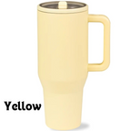 Insulated Travel Mug with Handle and Flip Straw - 40 oz