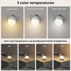 Rechargeable RGB LED Bulb with Remote - No Wiring Required