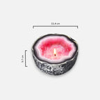 Crystal-Inspired Candle Bowl with Natural Agate Design