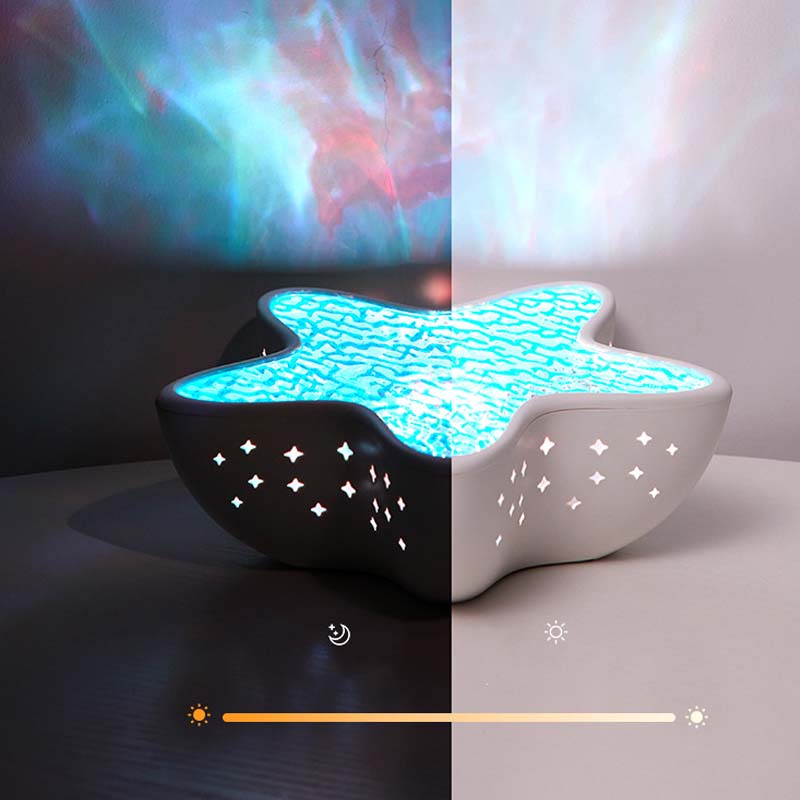 Ocean Wave Light Projector - Starfish Shape with 7 Colors