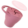 Silicone Snack Cup with Leak-Proof Lid for Kids