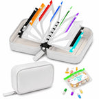 Waterproof Pill Organizer with 14 Removable Pouches