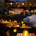 Flame Effect Lantern – Solar & USB Powered, No Fire or Smoke