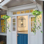 Solar Hanging Planter with LED Lights