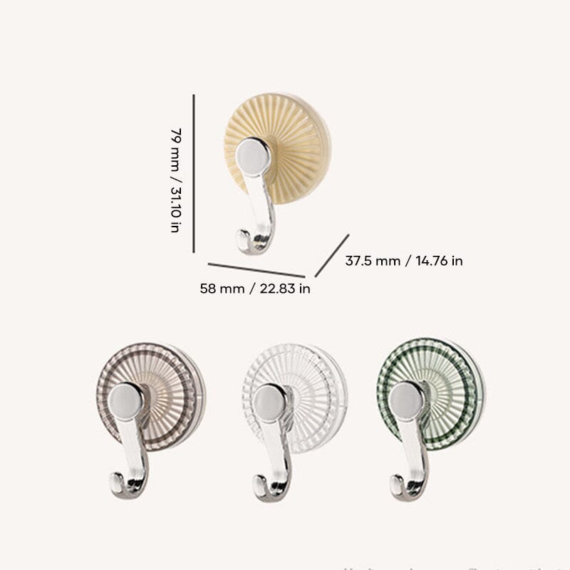 Suction Cup Wall Hooks – No Drill Required
