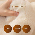 Plush Fleece Sofa Cover with Non-Slip Backing