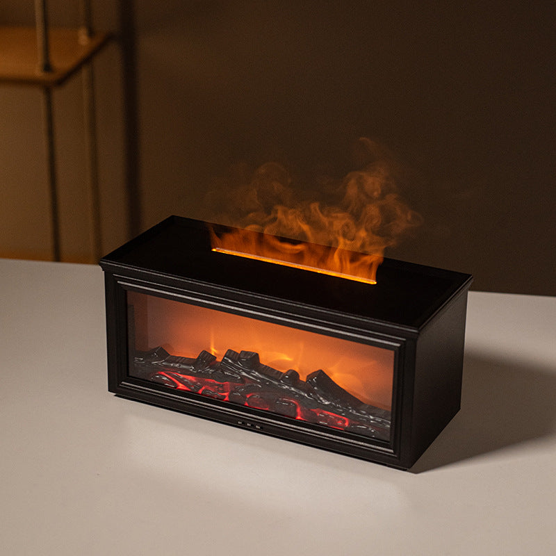 Flame Effect Diffuser with LED Fireplace Ambiance