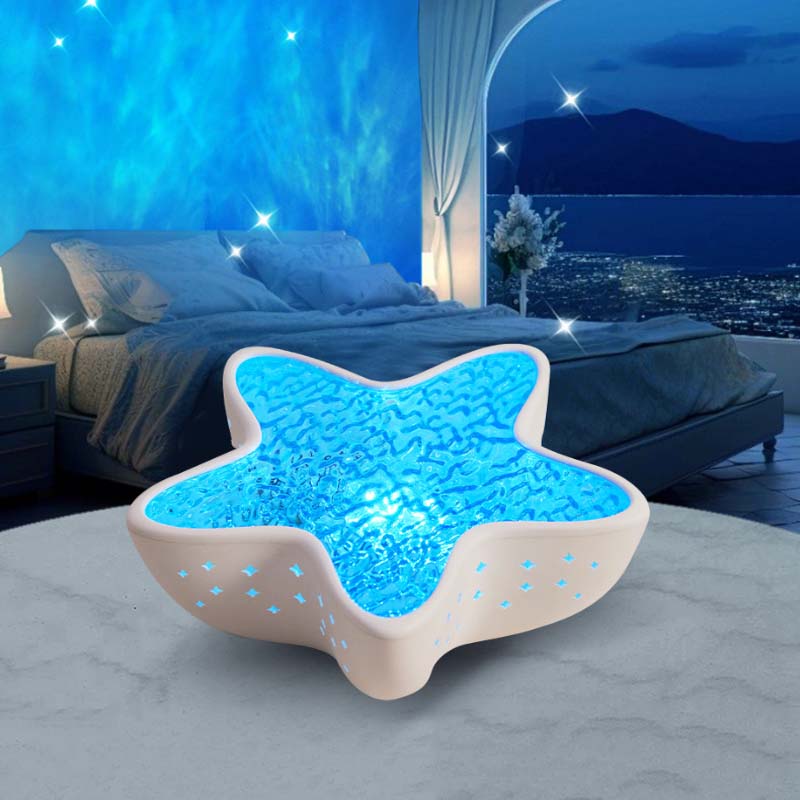 Ocean Wave Light Projector - Starfish Shape with 7 Colors