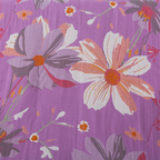 Cotton Gauze Bath Towel with Wildflower Print