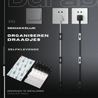 Cable Organizer Clips with Adhesive Backing