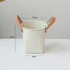 Garden Planters with Leather Handles Large
