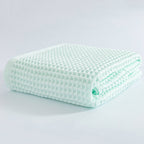 Waffle Weave Bath Towel – Lightweight & Quick-Dry Turquoise 27.5"x55"