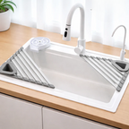 Triangular Corner Sink Organizer with Direct Drain