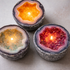 Crystal Agate Candle – Natural Stone Design