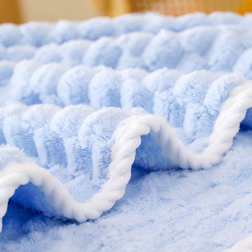 Soft Fleece Towel Set with Hanging Loop