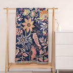 Reversible Cotton Bath Towel with Floral Print