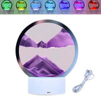 LED Sand Art Lamp with Color Changing Light Violet