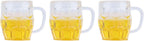 Mini Beer Mug Decorations with Foam Effect - Set of 12