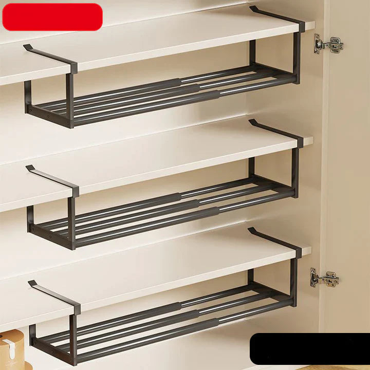 Under-Shelf Storage – Double Your Shelf Space Instantly 30–50 cm Black