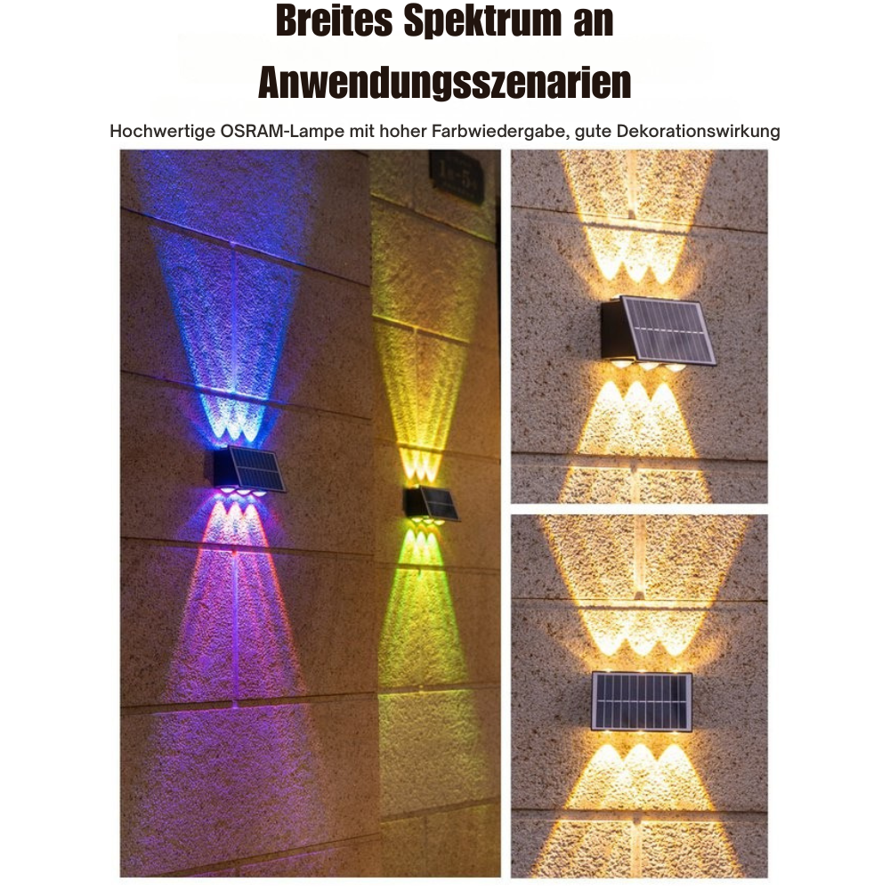 Solar Wall Light with Motion Sensor – Automatic Outdoor Lighting