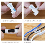 Cable Organizer Clips with Adhesive Backing