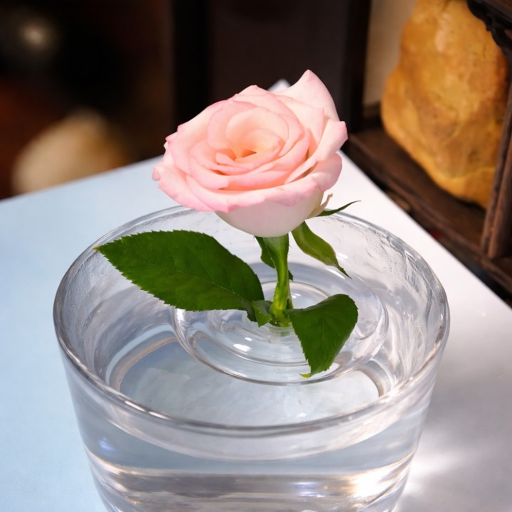 Floating Flower Holder - Clear Stem Support for Arrangements